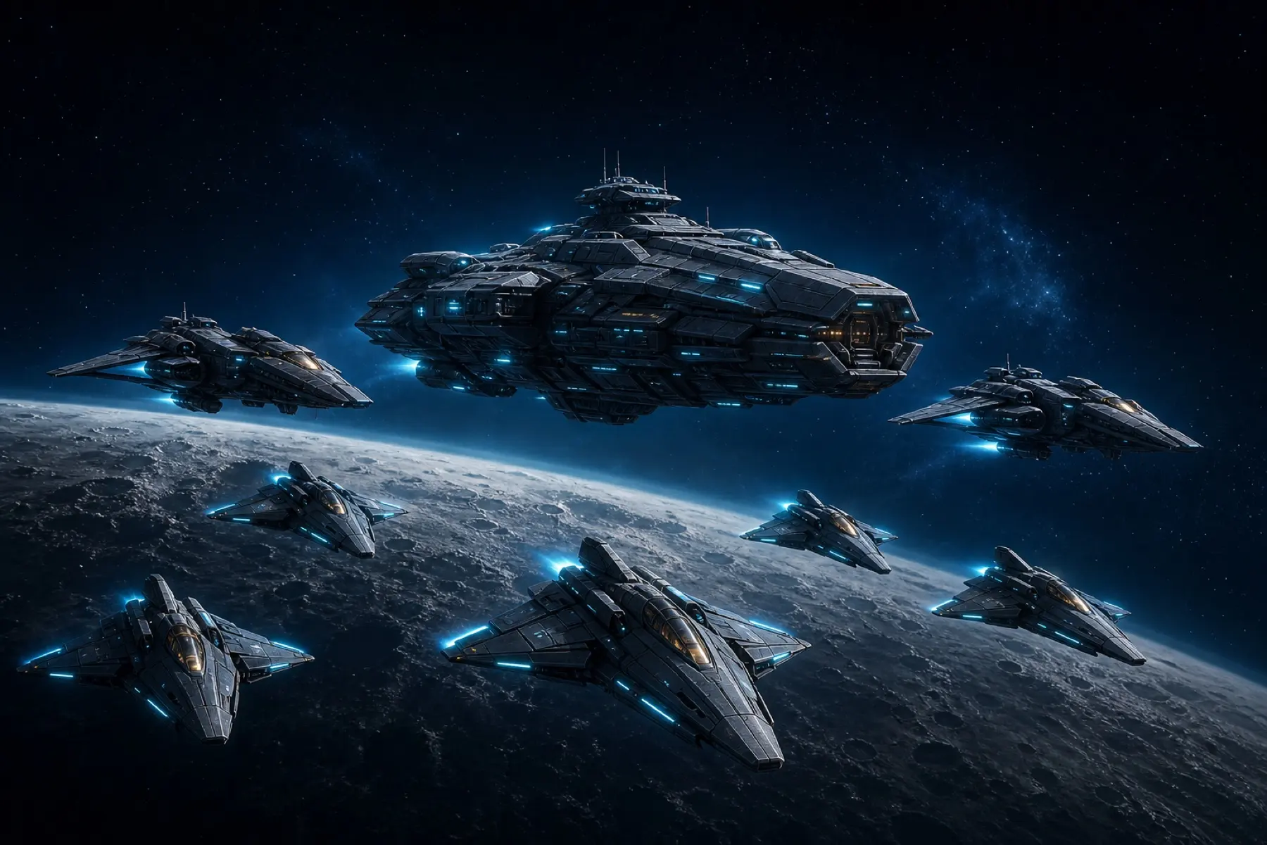 Flotte coloniale de Last Orbit en orbite